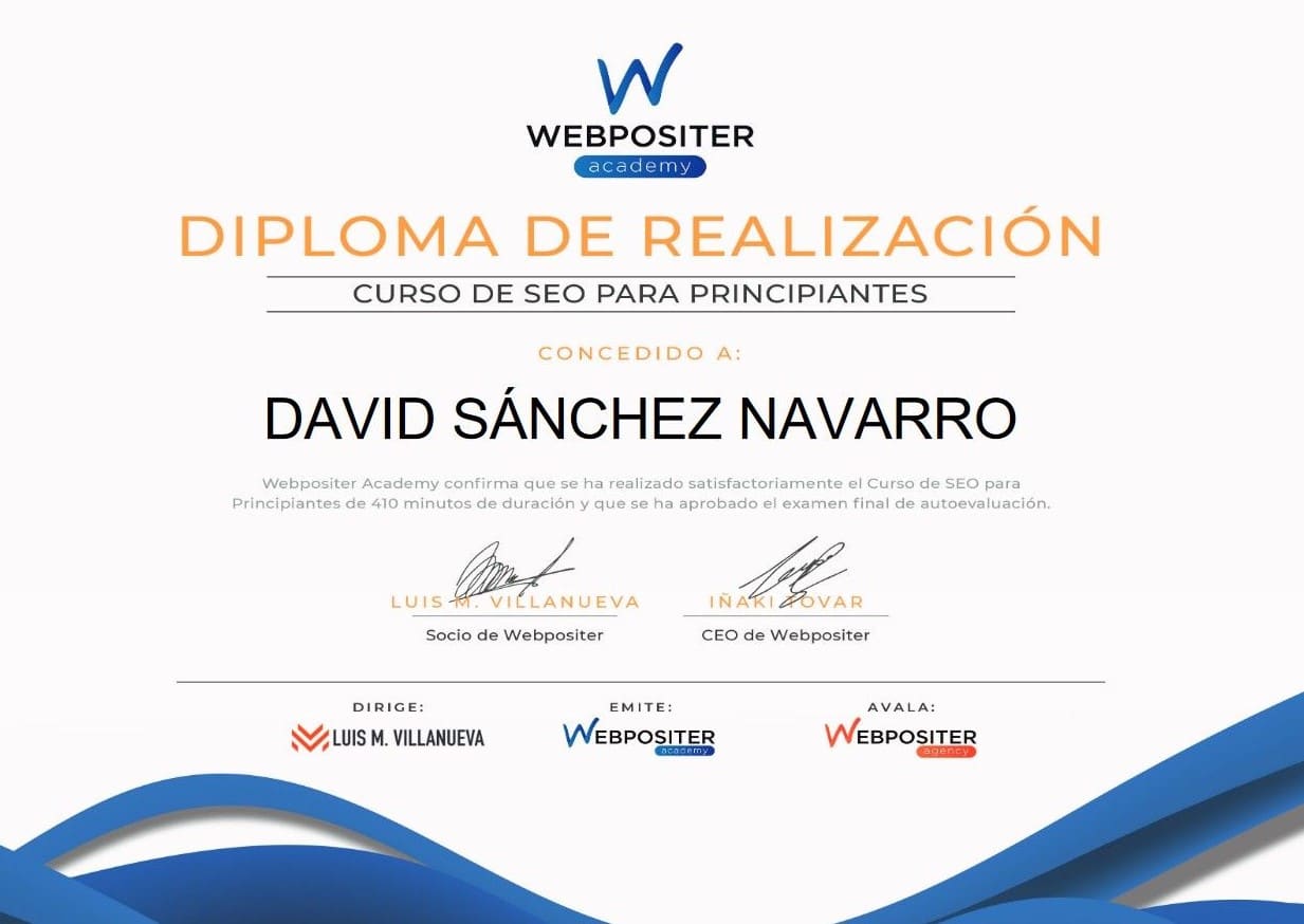 David Sanchez Navarro Curso seo basico para principiantes